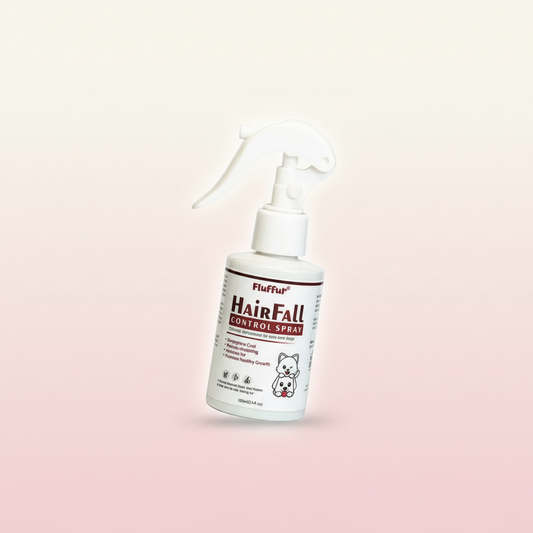Fluffur Hairfall Control Spray for Cats and Dogs - 100 ML Main Front Image by Pets Emporium