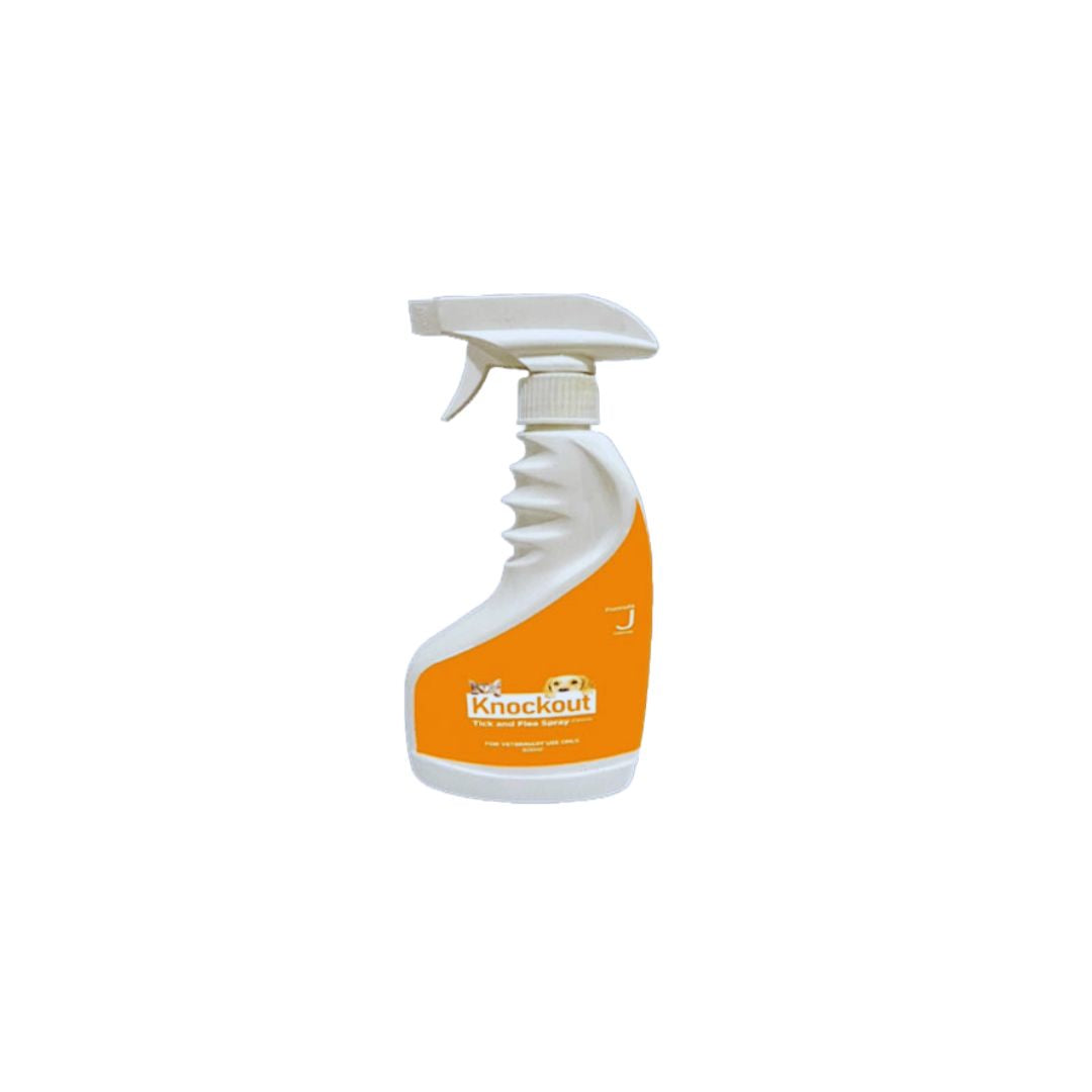 Knockout Tick and Flea Spray for Cats and Dogs by Pets Emporium
