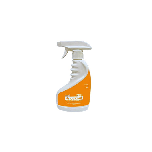 Knockout Tick and Flea Spray for Cats and Dogs by Pets Emporium