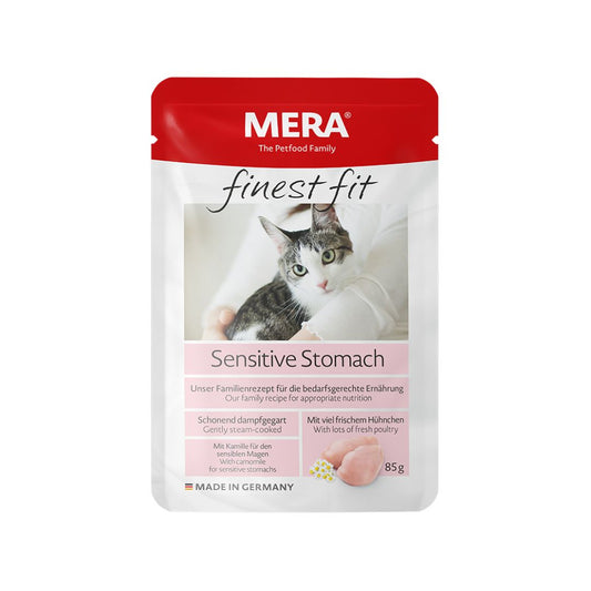 MERA Finest Fit Sensitive Stomach Wet Cat food Front Image By Pets Emporium