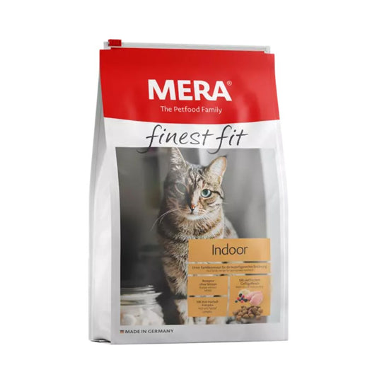 Mera Finest Fit Indoor Cat Food Front bag Image By Pets Emporium