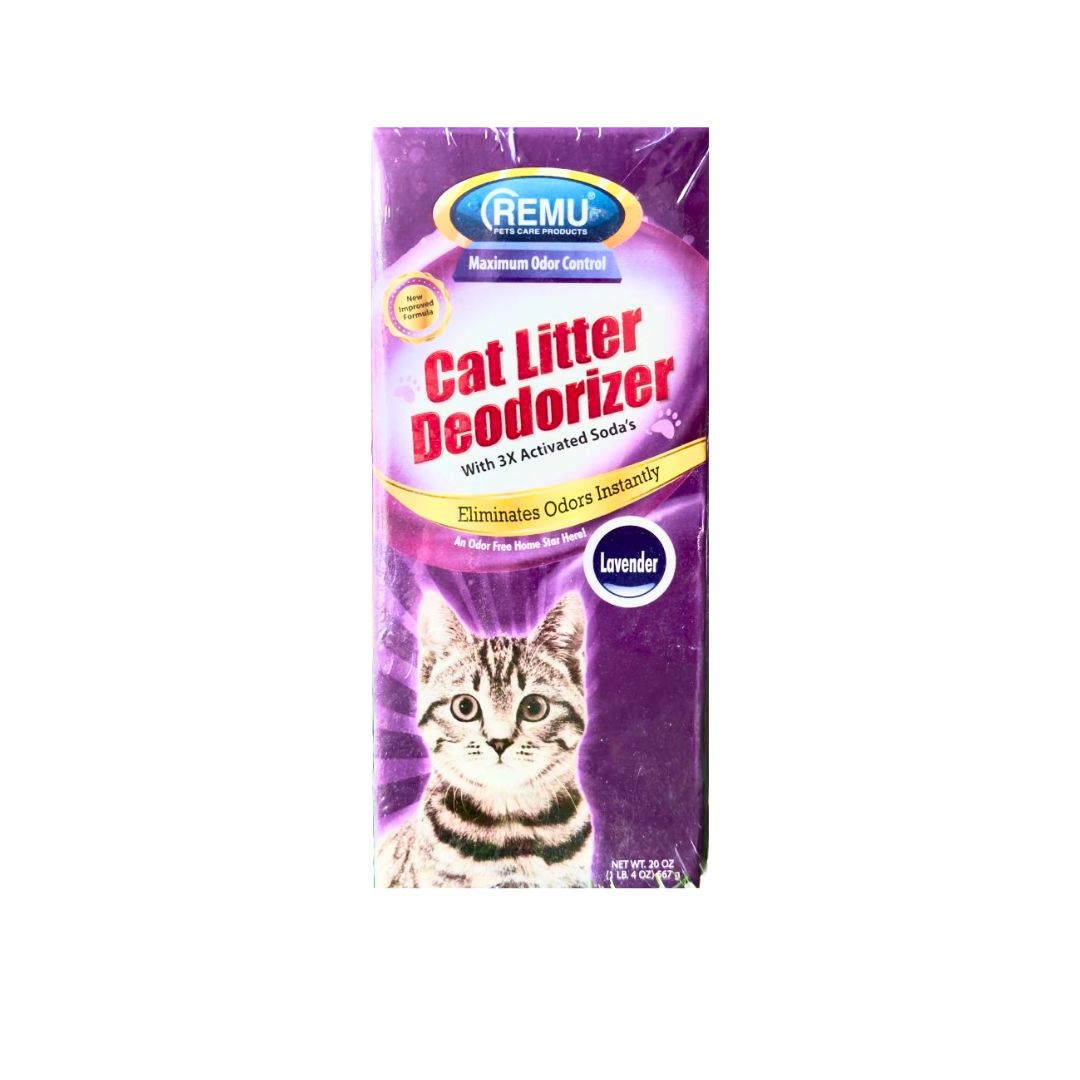 RemuCatLitterDeodorizerwithActivatedSodaLavenderScent-PetsEmporium