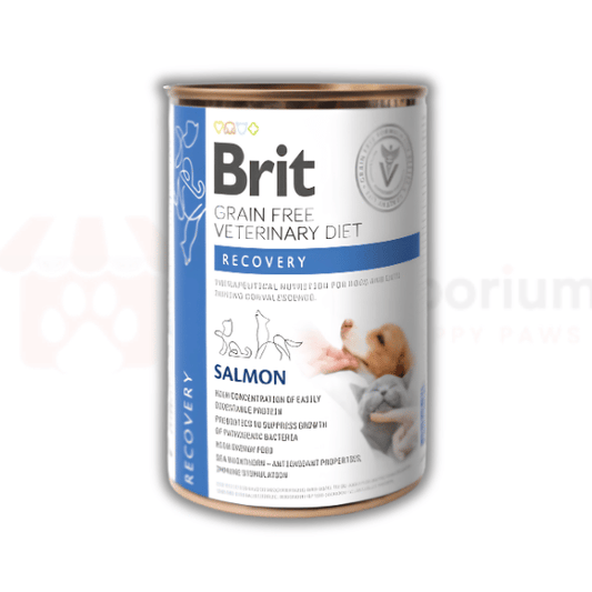 Brit Veterinary Diet Recovery Tin with Salmon for Cats and Dogs