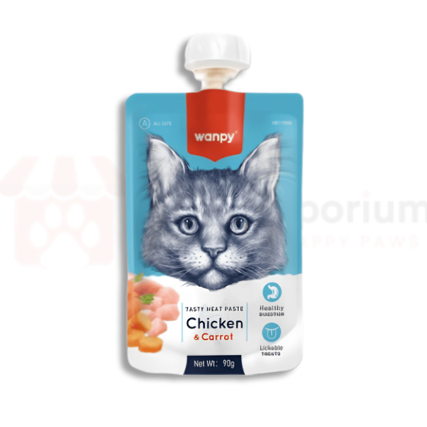 Wanpy Tasty Meat Paste Cat Treat Chicken with Carrot