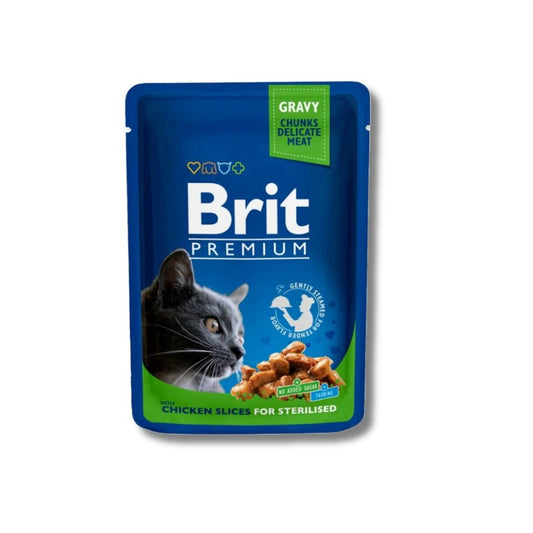 Brit Premium Cat Gravy Pouch Chicken For Sterilised - Pets Emporium
