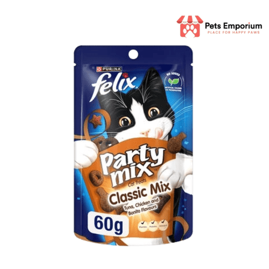 Felix Party Mix Classic Mix Dry Cat Treats 60g - Pets Emporium