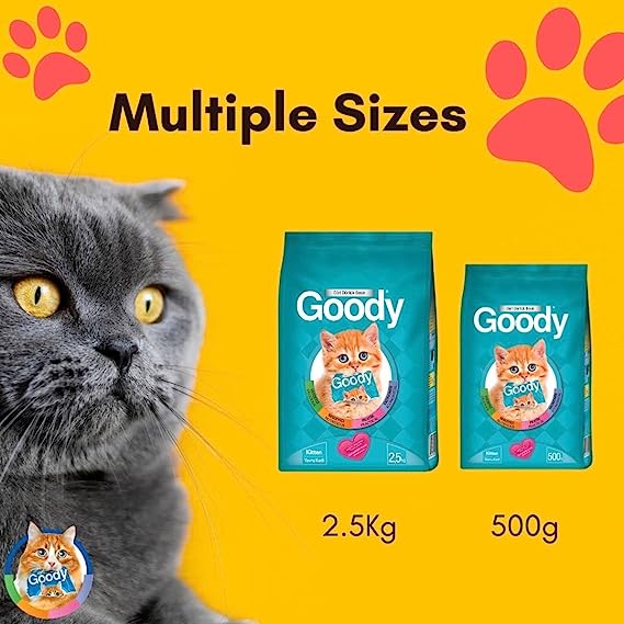 GOODY KITTEN FOOD - Premium Kitten Dry Food, Beef Flavor, Balanced Nutrition, Energy and Taste - Pets Emporium