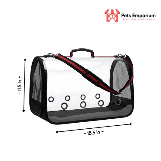Pet Carrier Bag for Cats and Small Dogs – Black - Pets Emporium