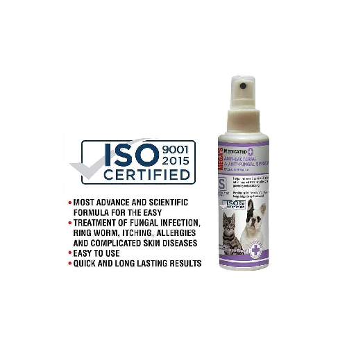 Anti Fungal & Anti Bacterial Spray For Cats and Dogs by Pets Emporium