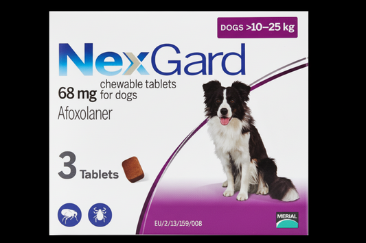 NexGard Chewable Tablets for Dogs 68 MG (10 to 25 KG) by Pets Emporium