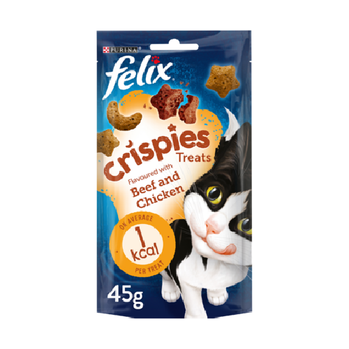 FELIX Crispies Cat Treats Beef and Chicken by Pets Emporium