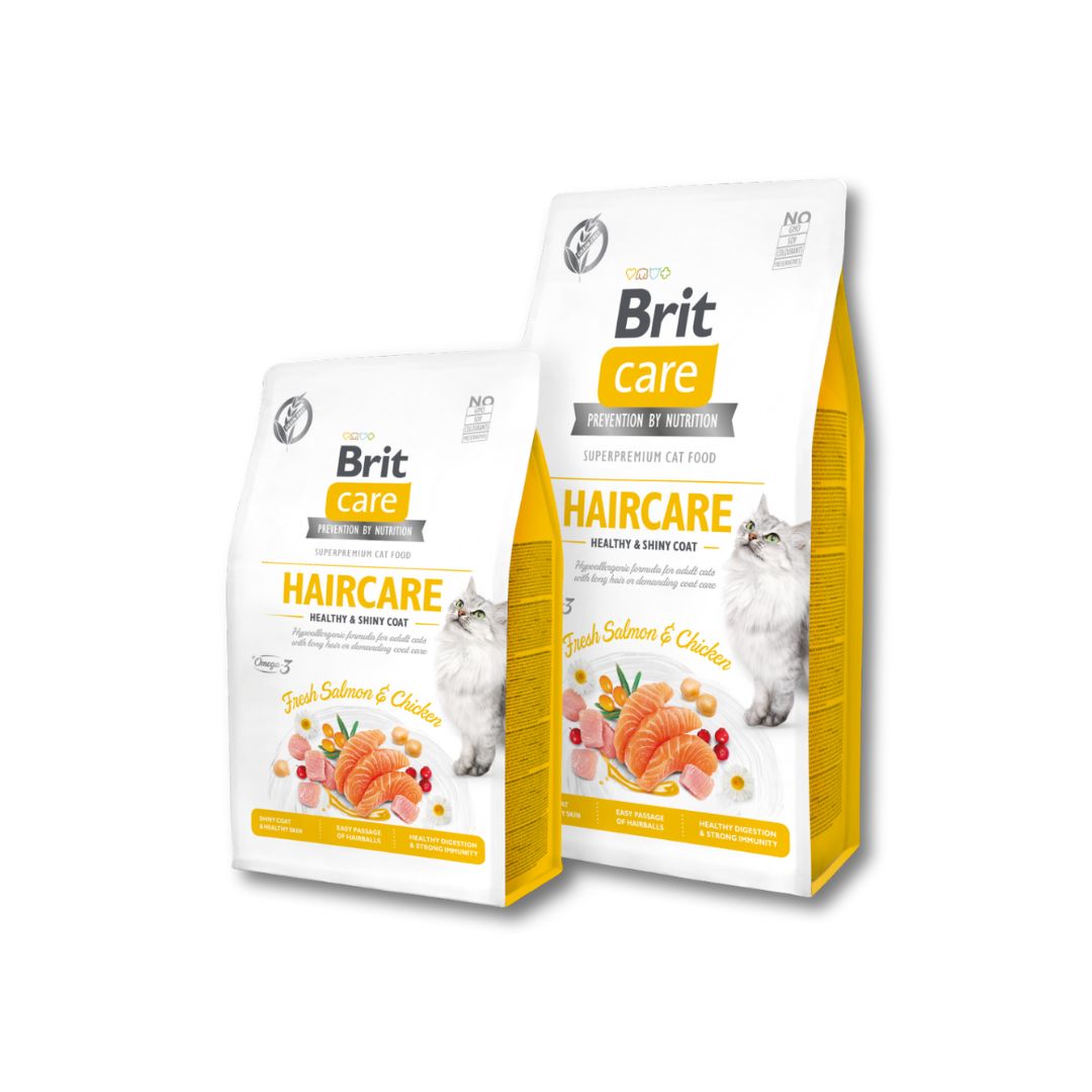 Brit Care Cat Food Grain Free HAIR CARE by Pets Emporium