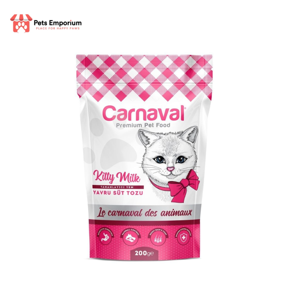 Carnaval Premium Kitten Milk Replacer – 200 GM by Pets Emporium