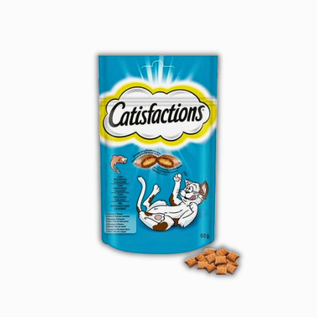 Catisfaction Cat Treats with Salmon Kibbles by Pets Emporium