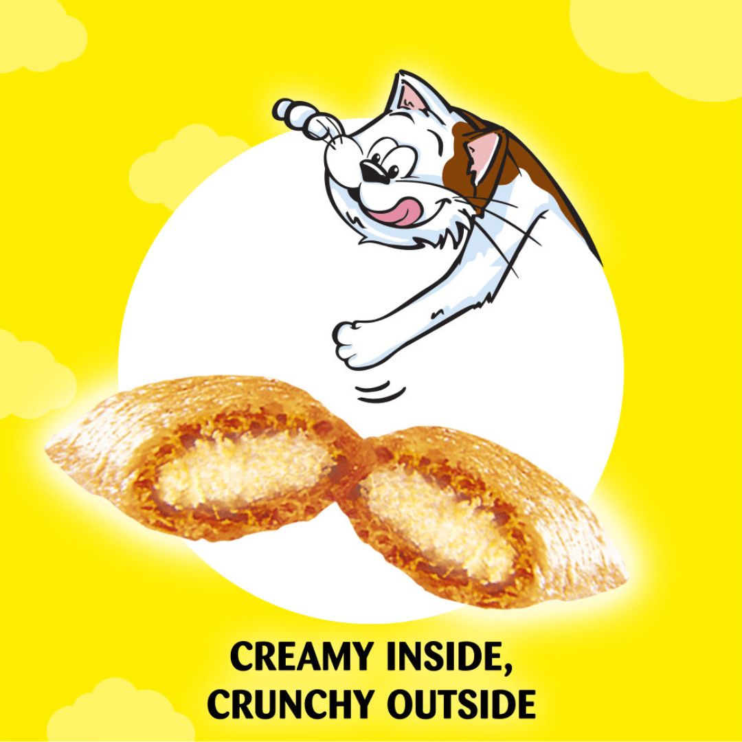 Dreamies Cat Treats With Tasty Chicken Creamy inside by Pets Emporium