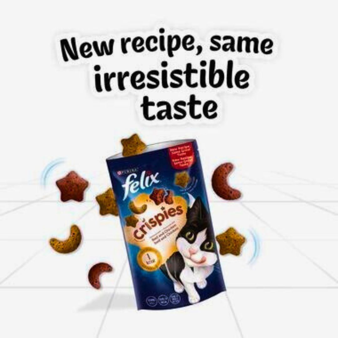 FELIX Crispies Cat Treats Beef and Chicken by Pets Emporium 