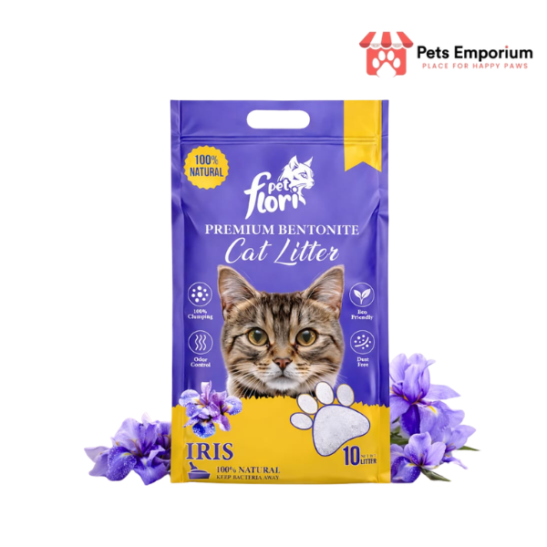 Flori Pet Premium Bentonite Cat Litter - 10 Ltr