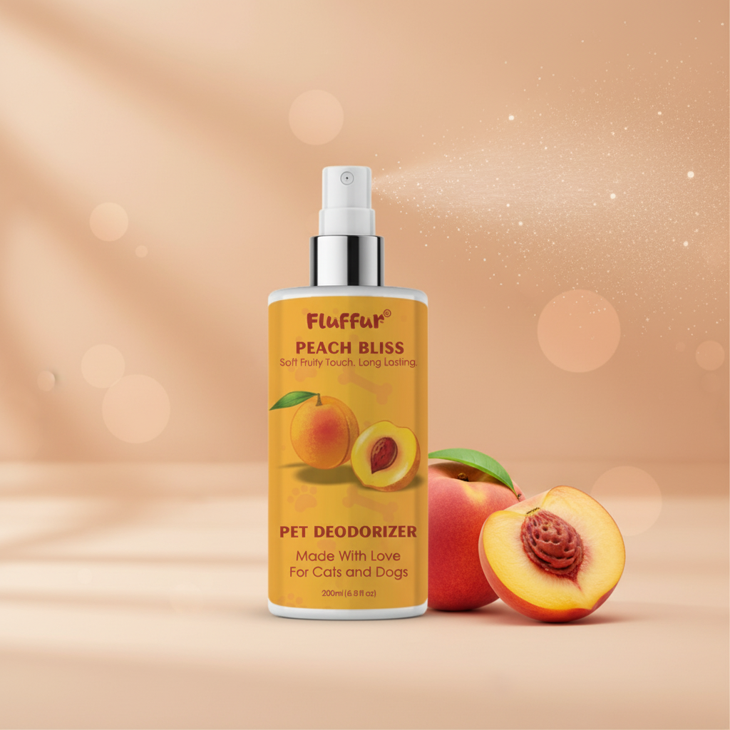 Fluffur Pet Deodorizer Peach Bliss Scent Bottle Image By Pets Emporium