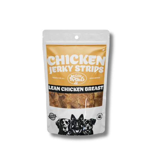 Little Paws Chicken Jerky Strips for Dogs by Pets Emporium
