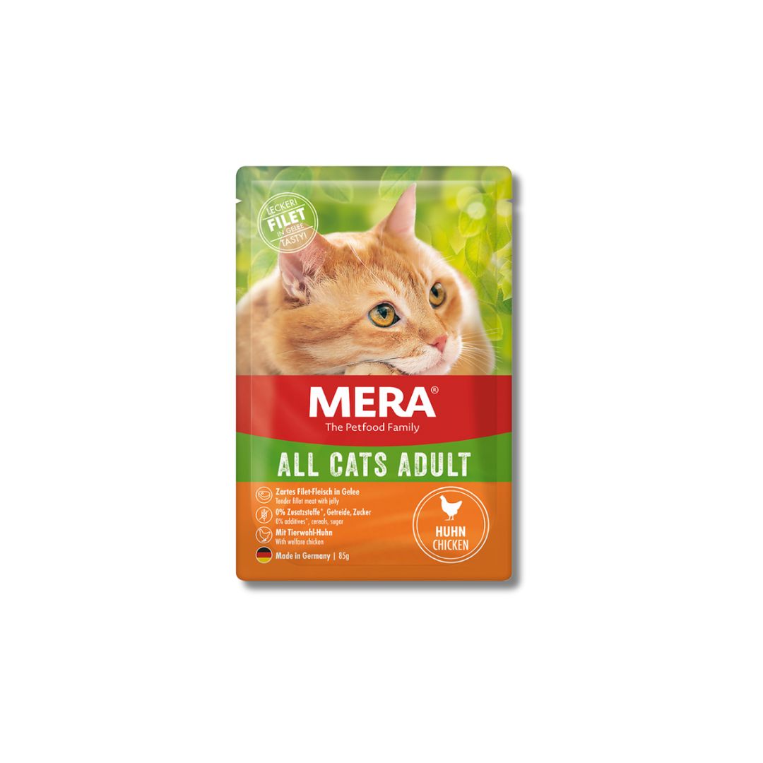 Mera All Cats Adult Wet Cat Food with Chicken by Pets Emporium