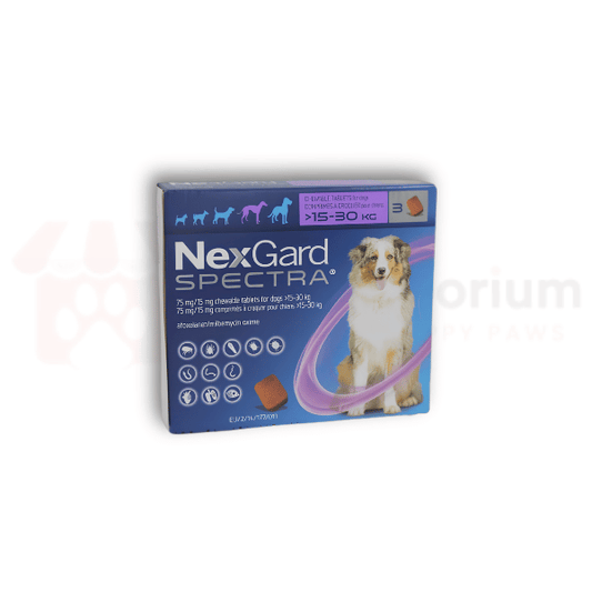 NexGard Spectra 75 mg/30 mg Chewable Tablets for Dogs (15-30 kg)