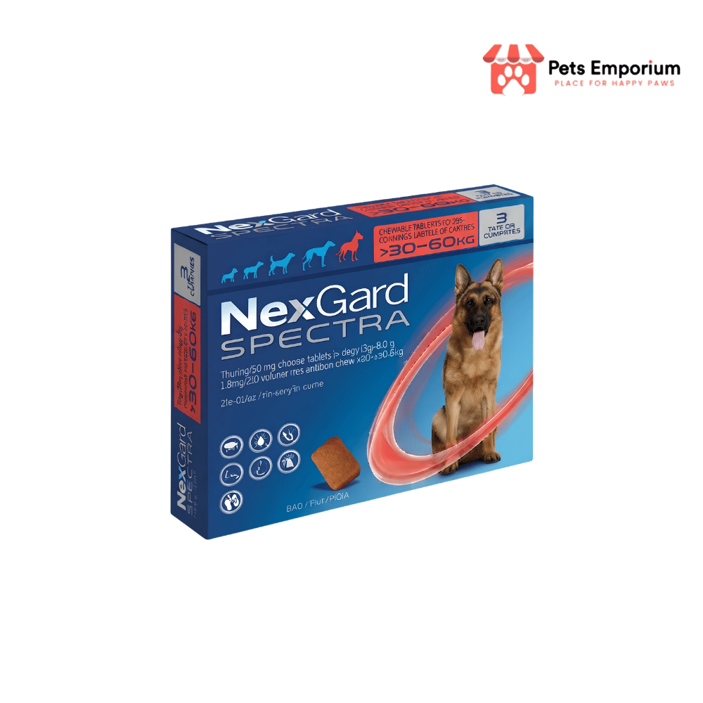 NexGard Spectra 150 mg/30 mg Chewable Tablets for Dogs (30-60 kg)
