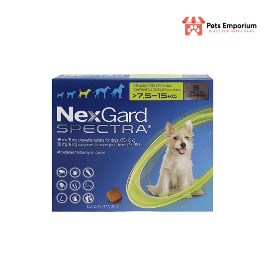NexGard Spectra 38mg/8mg for Dogs 7.5–15kg