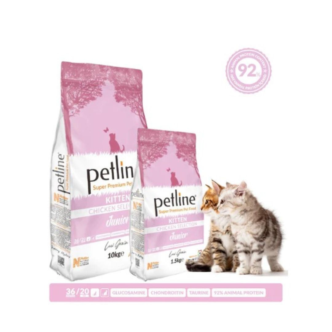 PETLINE SUPER PREMIUM KITTEN FOOD CHICKEN SELECTION PETS EMPORIUM