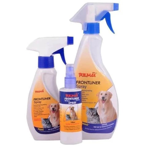 Remu Frontliner – Tick and Flea Spray All Size Bottles by Pets Emporium