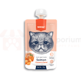 Wanpy Tasty Meat Paste Cat Treat Salmon with Chicken & Carrot