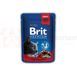 Brit Premium Cat Pouches with Beef Stew & Peas