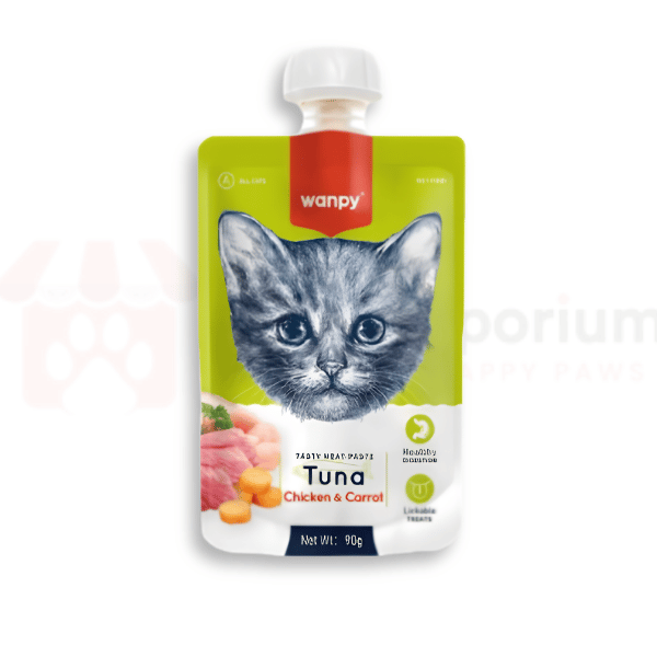 Wanpy Tasty Meat Paste Cat Treat Tuna With Chicken & Carrot