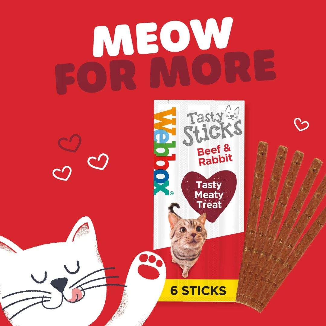 Webbox Tasty Sticks Beef & Rabbit Cat Treats