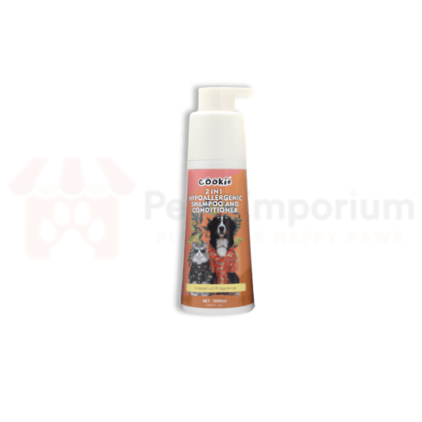 Cookie 2 in 1 Hypoallergenic Shampoo and Conditioner for Cats and Dogs - Pets Emporium