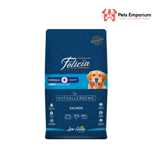 Felicia Derma Care Medium-Large Adult Dog Food Salmon - Pets Emporium