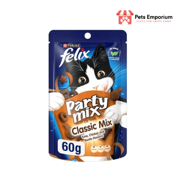 Felix Party Mix Classic Mix Dry Cat Treats 60g - Pets Emporium