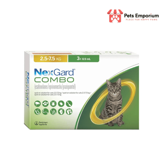 Nexgard Combo 2.5 - 7.5kg Spot-On Solution for Large Cats - Pets Emporium