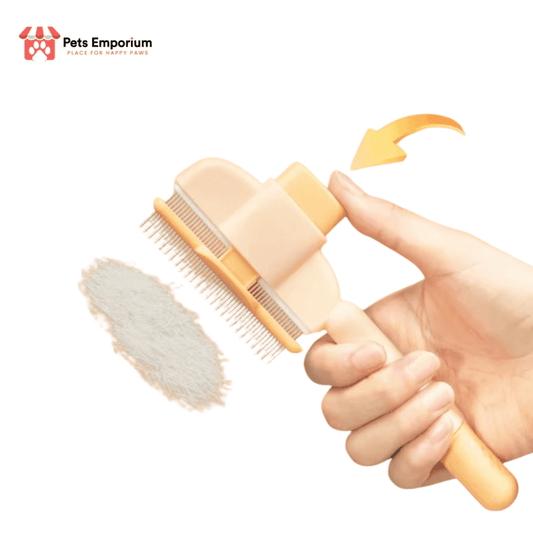 Self-Cleaning Rake Comb for Pet Grooming - Pets Emporium