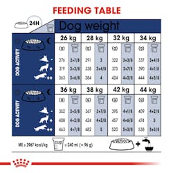 Royal Canin Maxi Adult Dry Dog Food Feeding Table Pets Emporium