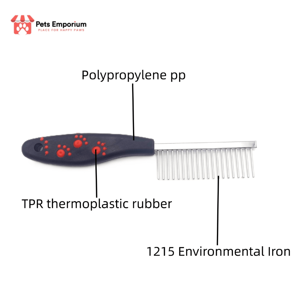 Single Side Pet Grooming Stainless Steel Comb - Pets Emporium