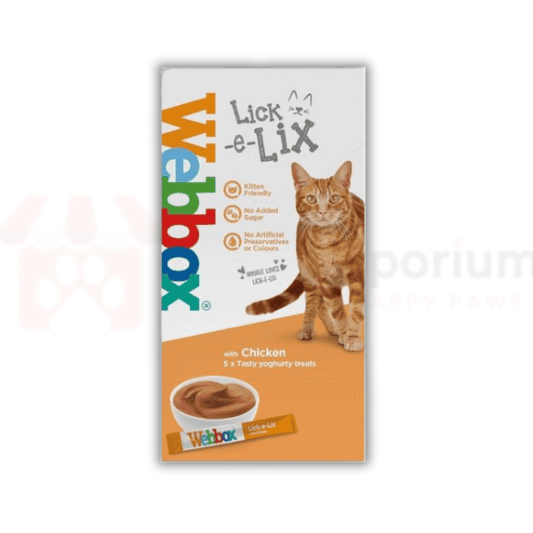 Webbox Cat Treats Lick-e-Lix Chicken - Pets Emporium