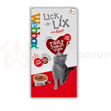 Webbox Cat Treats Lick-e-Lix with Beef - Pets Emporium