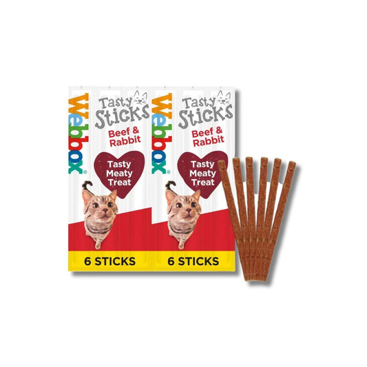 Webbox Tasty Sticks Beef & Rabbit Cat Treats - Pets Emporium