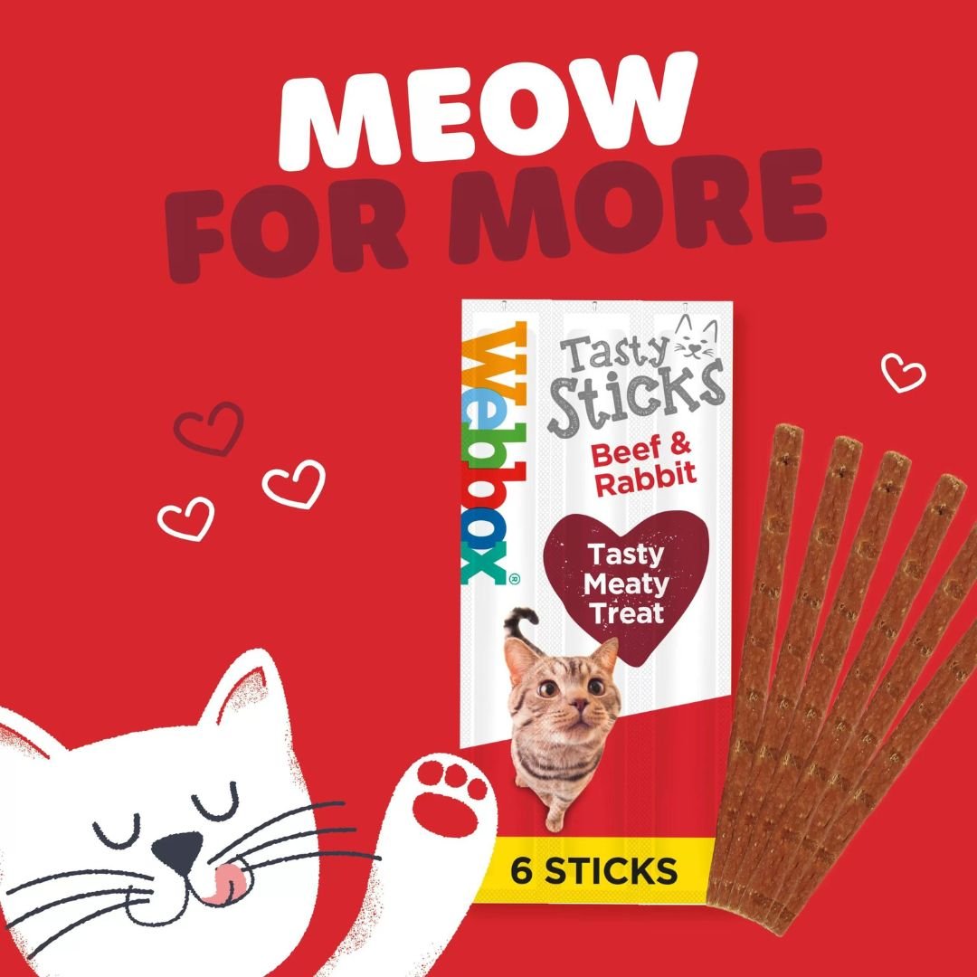 Webbox Tasty Sticks Beef & Rabbit Cat Treats - Pets Emporium