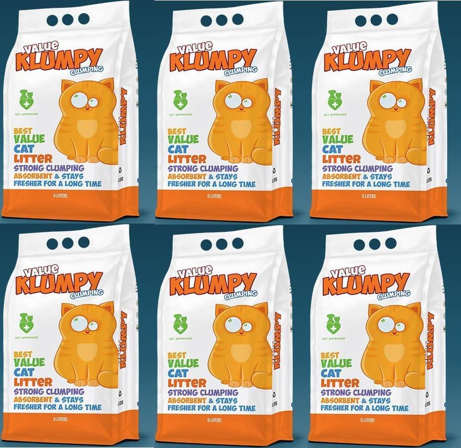 Klumpy Value Klumpy Cat Litter (6 bags bundle offer) – Pets Emporium