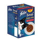 FELIX® Soup Tender Strips Meat Selection Wet Cat Food (6x48g)