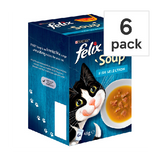 FELIX® Soup Fish Selection Wet Cat Food (6x48g)