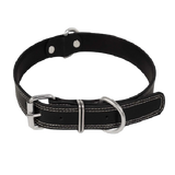 Black Leather Collar Imp for Dogs by Pets Emporium