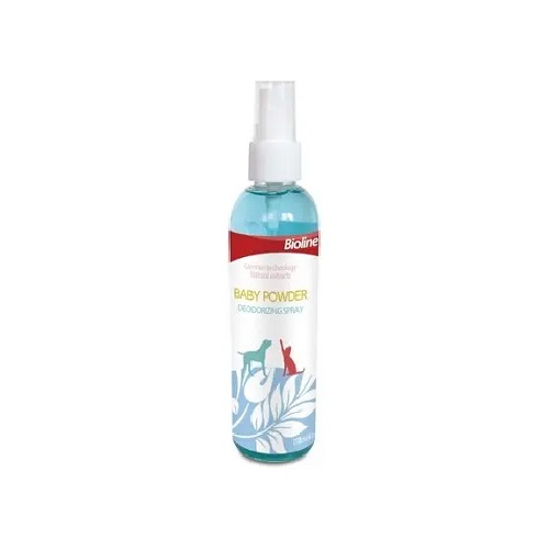 Bioline Baby Powder Deodorizing Spray for Cats and Dogs by Pets Emporium