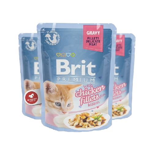 Brit Premium Kitten Gravy (Wet Food) With Chicken Fillets by Pets Emporium